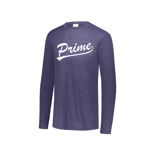 [FTLCUBNV-YS-LOGO1] Decker Youth Tri-Blend T-Shirt - Long Sleeve (Youth S, Navy, Logo 1)