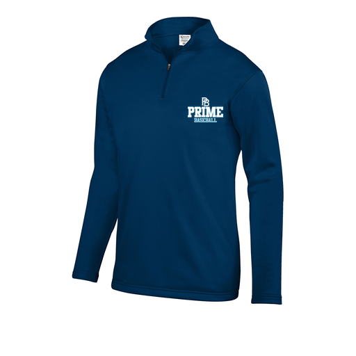 [FOLQFFNV-YS-LOGO2] Decker Youth FlexFleece 1/4 Zip (Youth S, Navy, Logo 2)